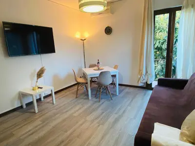 Area soggiorno di Teps home Airport Venice