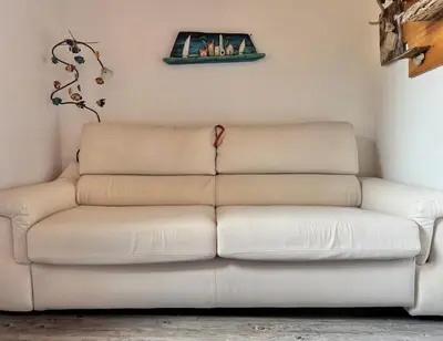 Area soggiorno di Airy & panoramic with terrace, 2 minutes from the sea