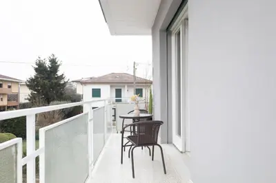 Balcone o terrazza di Air Condiction, Royal APT x4 at 50 mt from Atlantic Terme