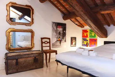 Letto o letti in una camera di Casa Gep - Ponte San Michele