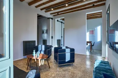 Area soggiorno di Ca' Rolina a Venezia-Cannaregio