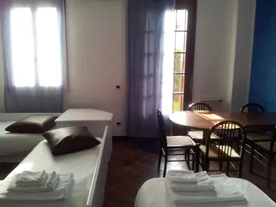 Letto o letti in una camera di B&B Il Centralino
