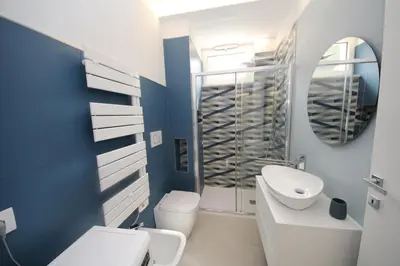 Bagno di Modern and renovated flat with terrace in Rosolina