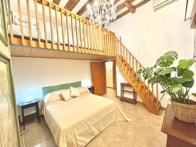 Letto o letti in una camera di Casa Del Pittore