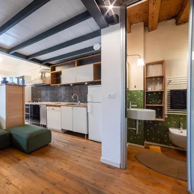 Cucina o angolo cottura di Elegant Loft - Vicenza Center