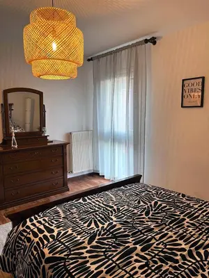 Letto o letti in una camera di Casa Flora