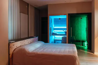 Letto o letti in una camera di Wine & Wellness