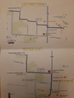 Planimetria di Casa Gabbiano near Venice by train