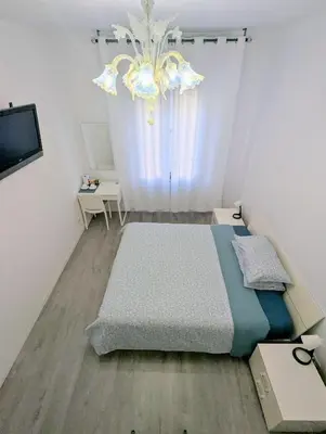 Letto o letti in una camera di Casa Molise