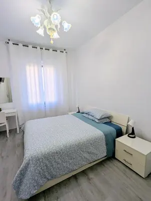 Letto o letti in una camera di Casa Molise