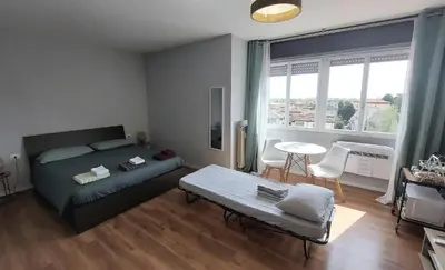 Area soggiorno di Easy Venice Apartment