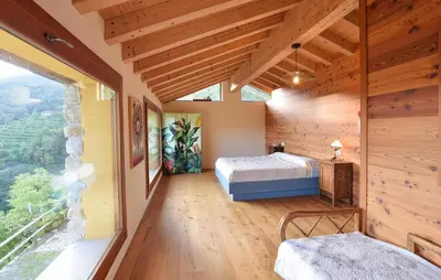 Letto o letti in una camera di Awesome Home In Miane With Wifi
