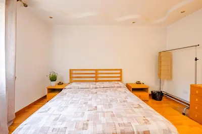 Letto o letti in una camera di Appartamento comodo per visitare Padova e Venezia