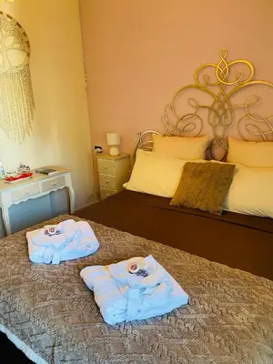 Letto o letti in una camera di Camera luminosa per viaggiatori