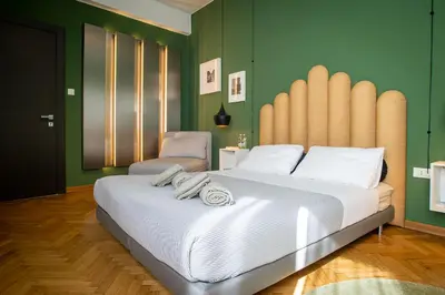 Letto o letti in una camera di Terzopiano