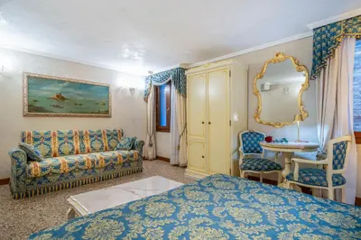 Letto o letti in una camera di Casa Guggenheim