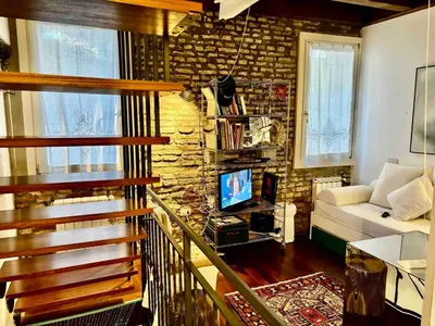 Area soggiorno di Indipendent house in Venice