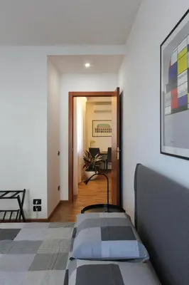 Area soggiorno di La Basilica Luxury Apartment - Close to the City Center and Fiera di Vicenza