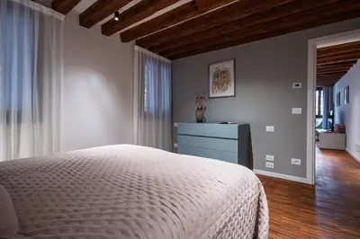 Letto o letti in una camera di Ca' Vida Mezzà