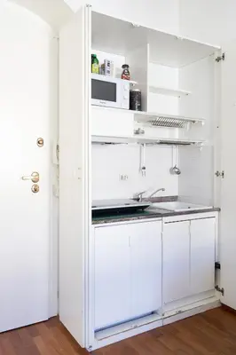 Cucina o angolo cottura di Casa Ambra la tranquillità in centro città