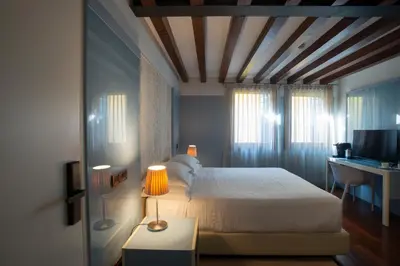 Letto o letti in una camera di Casa Kirsch