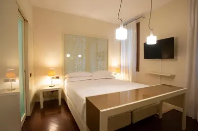 Letto o letti in una camera di Casa Kirsch