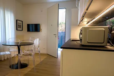 Cucina o angolo cottura di Villa Oleandro Family Apartments-Leresidenzedijesolo