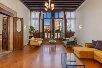 Area soggiorno di View of Grand Canal Luxury Home - Station 5 minutes