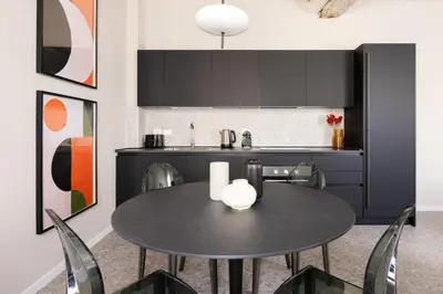 Cucina o angolo cottura di PALAZZO CIVIDALE Central Luxury Apartment A