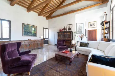 Area soggiorno di Palazzo Remer - luxury apartments - by Bricola Apartments