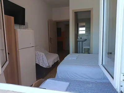 Letto o letti in una camera di Bella cina
