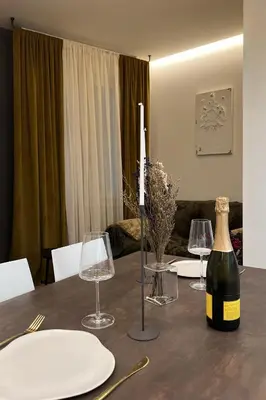 Area soggiorno di Luxury Apartment Treviso and Venice
