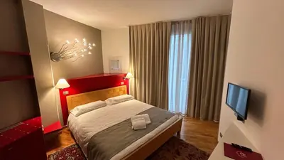 Letto o letti in una camera di Hotel Centrale Resana Eli caffe