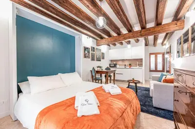 Letto o letti in una camera di Guggenheim Studio