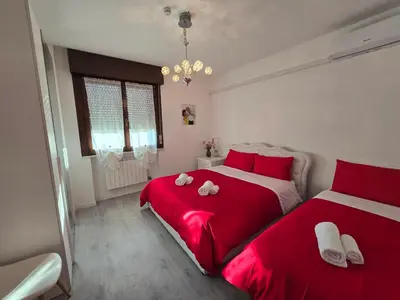 Letto o letti in una camera di Casa Elis near Jesolo