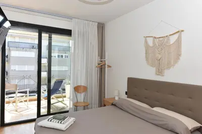 Letto o letti in una camera di Casa Grace - SANTA MONICA