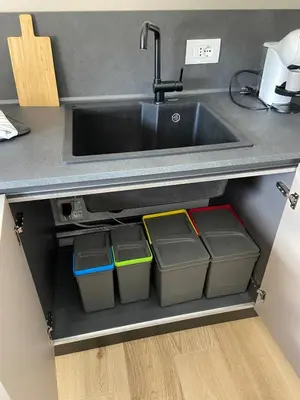 Cucina o angolo cottura di Alloggi Celly Appartamento con aria condizionata e terrazzo