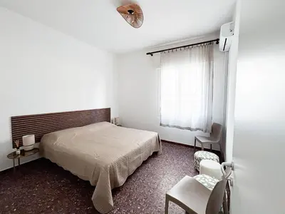 Letto o letti in una camera di Villa Mare Fronte Mare