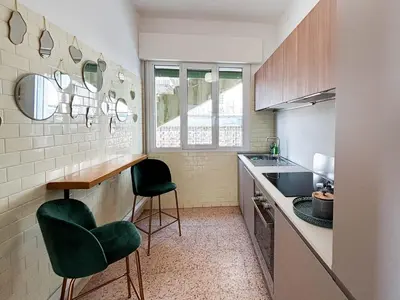 Cucina o angolo cottura di Villa Mare Fronte Mare