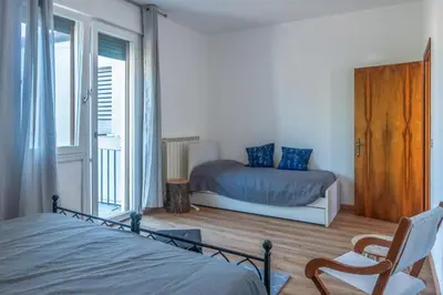 Letto o letti in una camera di Casa Isa