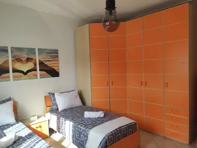 Letto o letti in una camera di Wilma House