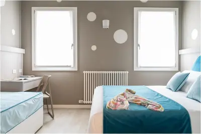 Letto o letti in una camera di Tiffany Silver