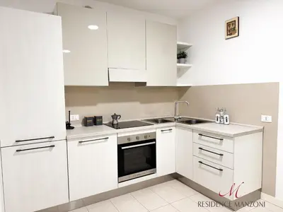 Cucina o angolo cottura di Residence Manzoni
