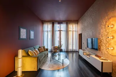 TV o dispositivi per l'intrattenimento presso Palazzo Rota Luxury Apartments