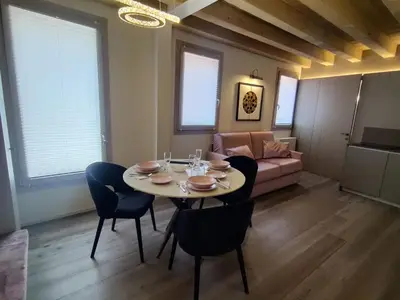 Area soggiorno di CA' del SAL LUXURY APARTMENTS