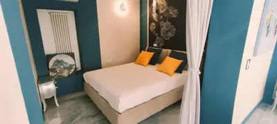 Letto o letti in una camera di Blu House
