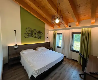 Letto o letti in una camera di Le Cesure