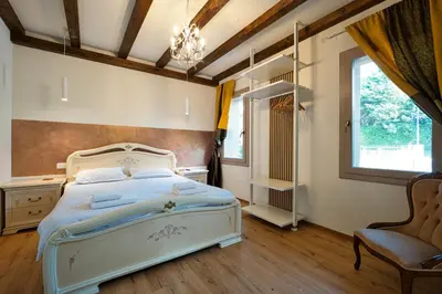 Letto o letti in una camera di Free Parking Ap1 Romantic Garden Venice
