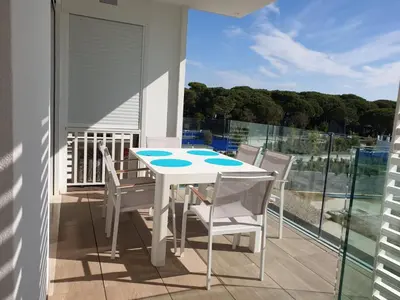 Balcone o terrazza di Piscina Fronte Mare & Terrazza - JL Blue Apartments C25