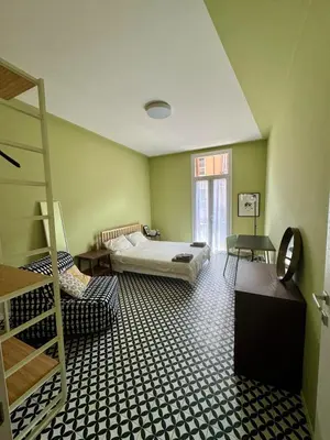 Letto o letti in una camera di The trainmans apartment